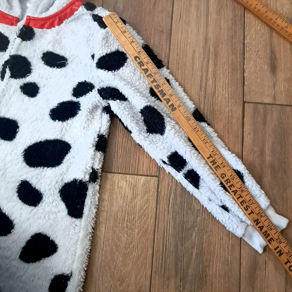 Disney Store 101 Dalmatians Dog Costume kids‎ 9/10 Pajamas unionsuit pj onepiece - Picture 8 of 14